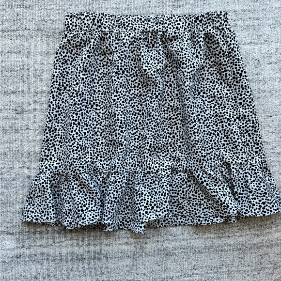 2 Black and White Polka Dot Ruffle Princess Polly Skirt - Picture 7 of 8